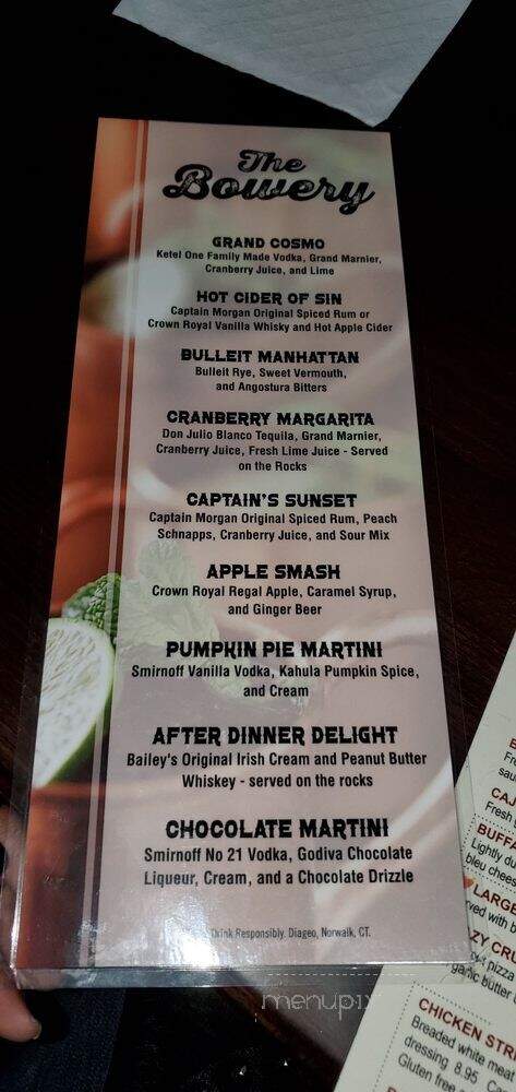 Bowery Grille & Pub - Canton, MI menu_pic