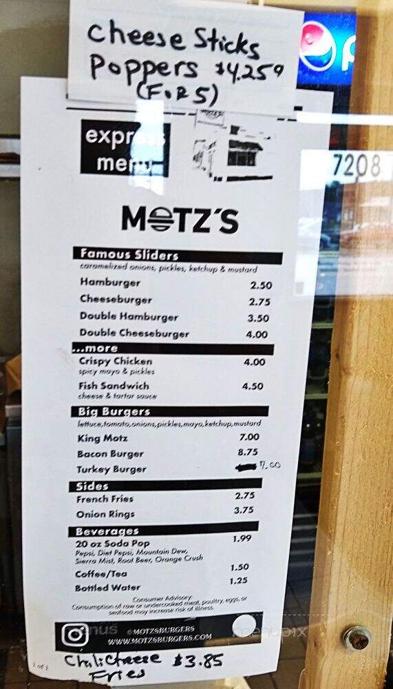 Motz Restaurant - Detroit, MI menu_pic