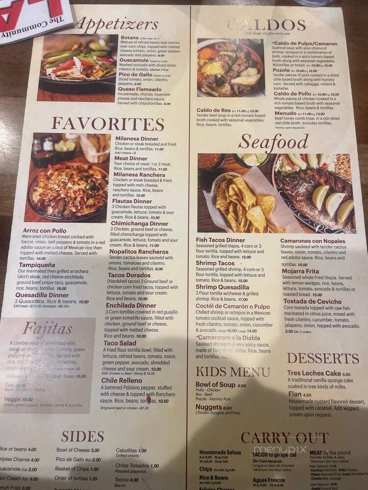 Taqueraea Lupitas - Detroit, MI menu_pic