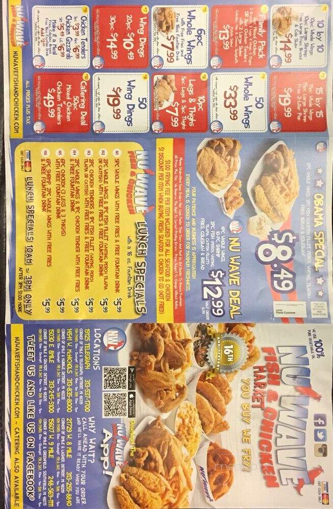 Nu Wave Fish & Chicken - Detroit, MI menu_pic