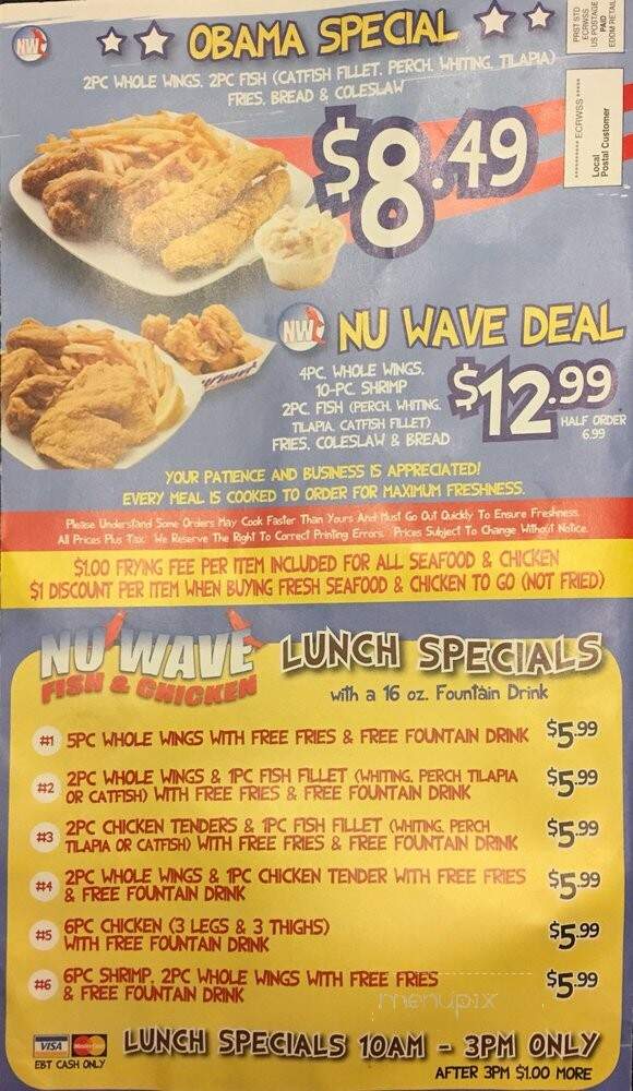 Nu Wave Fish & Chicken - Detroit, MI menu_pic