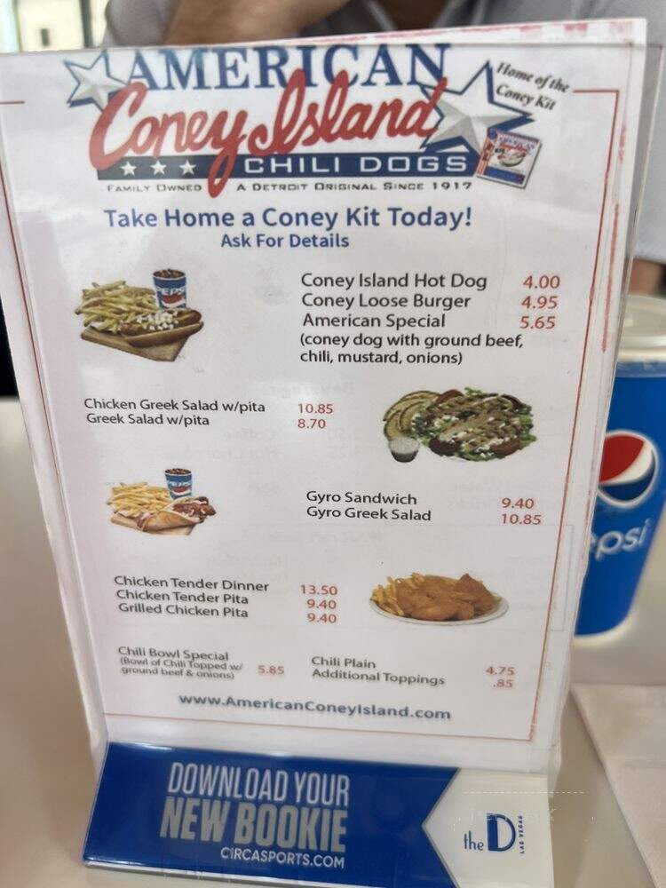 American Coney Island - Detroit, MI menu_pic