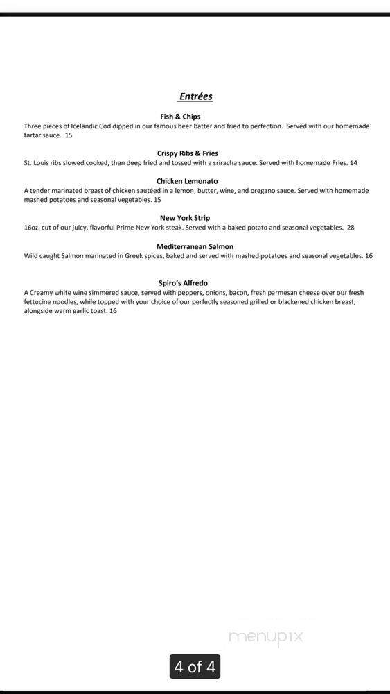 Pappy's Bar & Grill - Detroit, MI menu_pic
