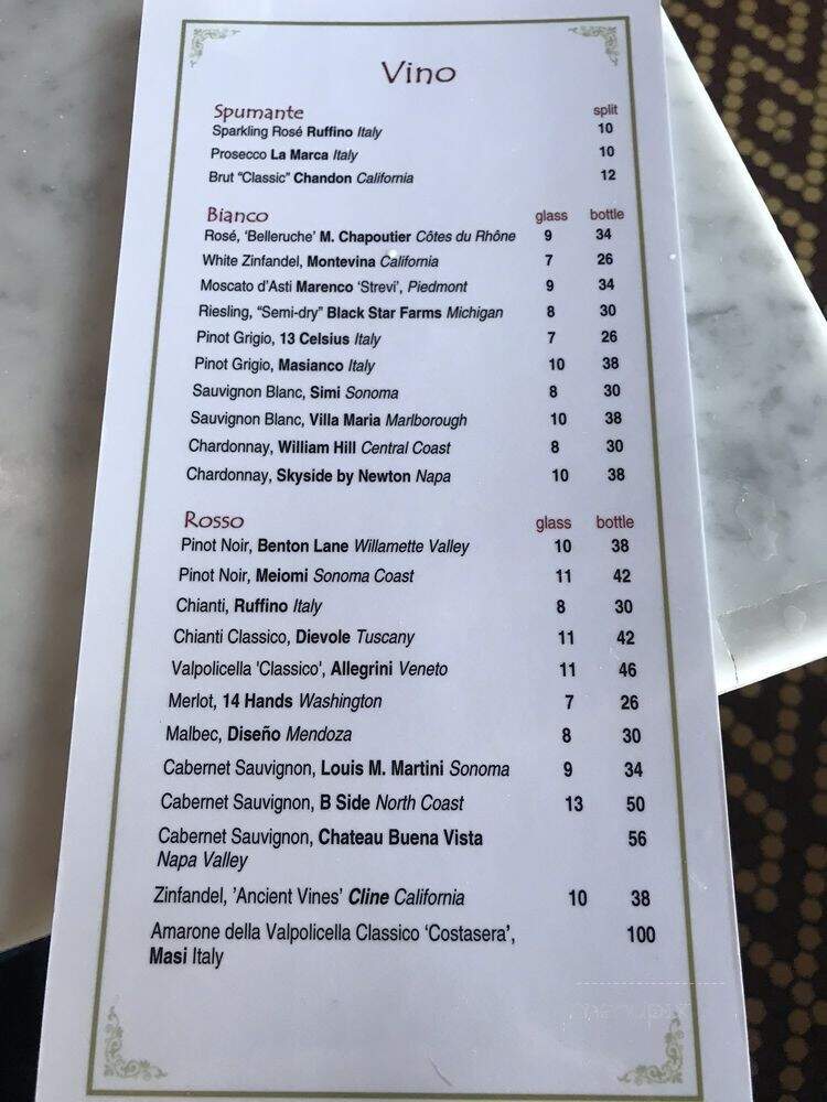 Salvatore Scallopini - Grosse Pointe Woods, MI menu_pic