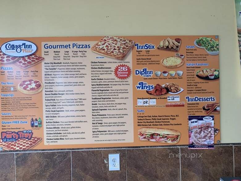 Cottage Inn Pizza - Redford, MI menu_pic
