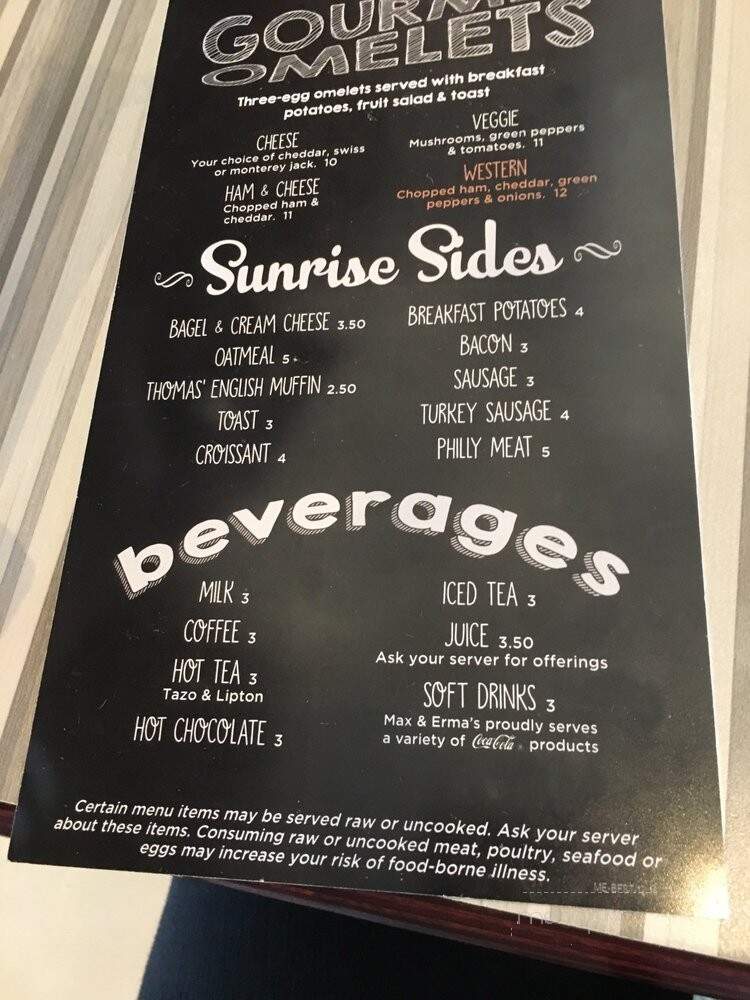 Max & Erma's Restaurants - Detroit, MI menu_pic