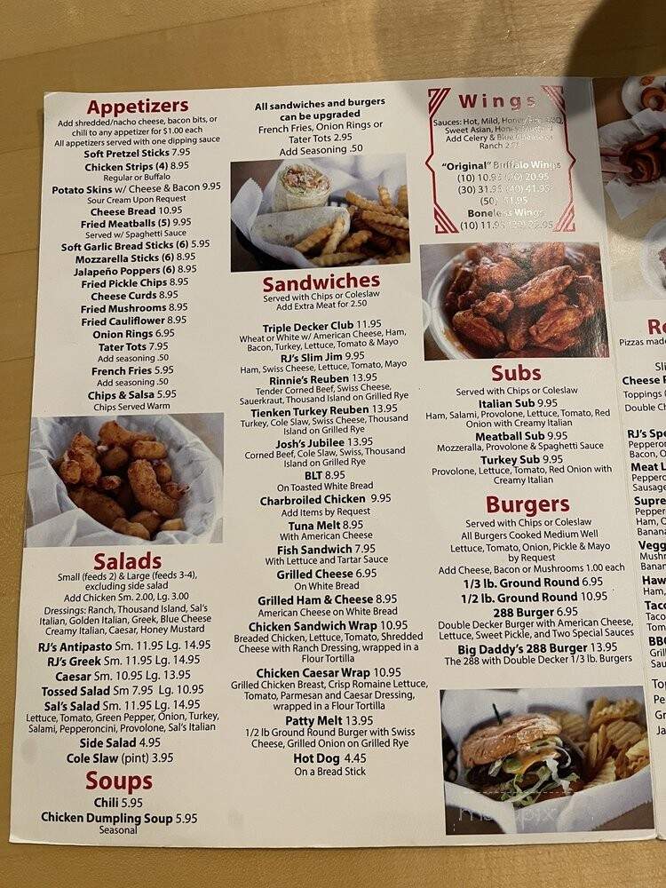 R J's Pub - Rochester Hills, MI menu_pic