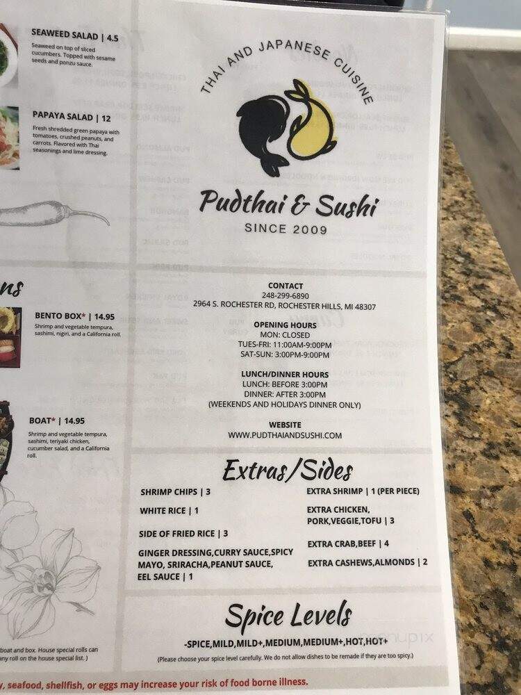 Pudthi & Sushi - Rochester Hills, MI