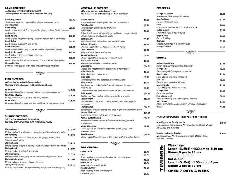 New Deli - Sterling Heights, MI menu_pic