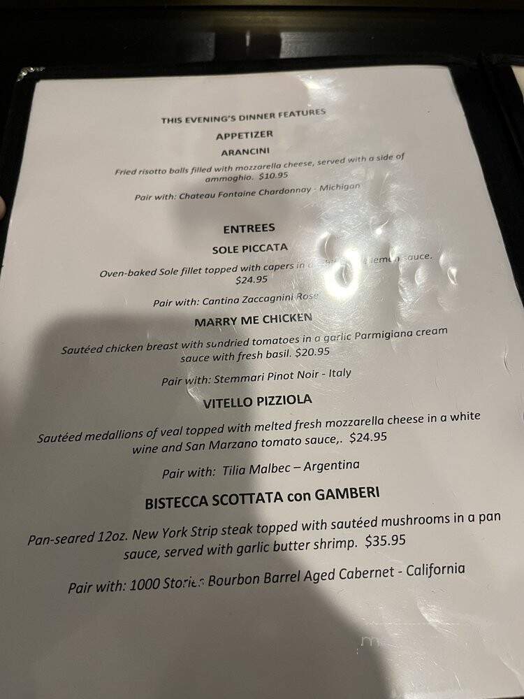 Antonio's Italian Cuisine - Sterling Heights, MI menu_pic