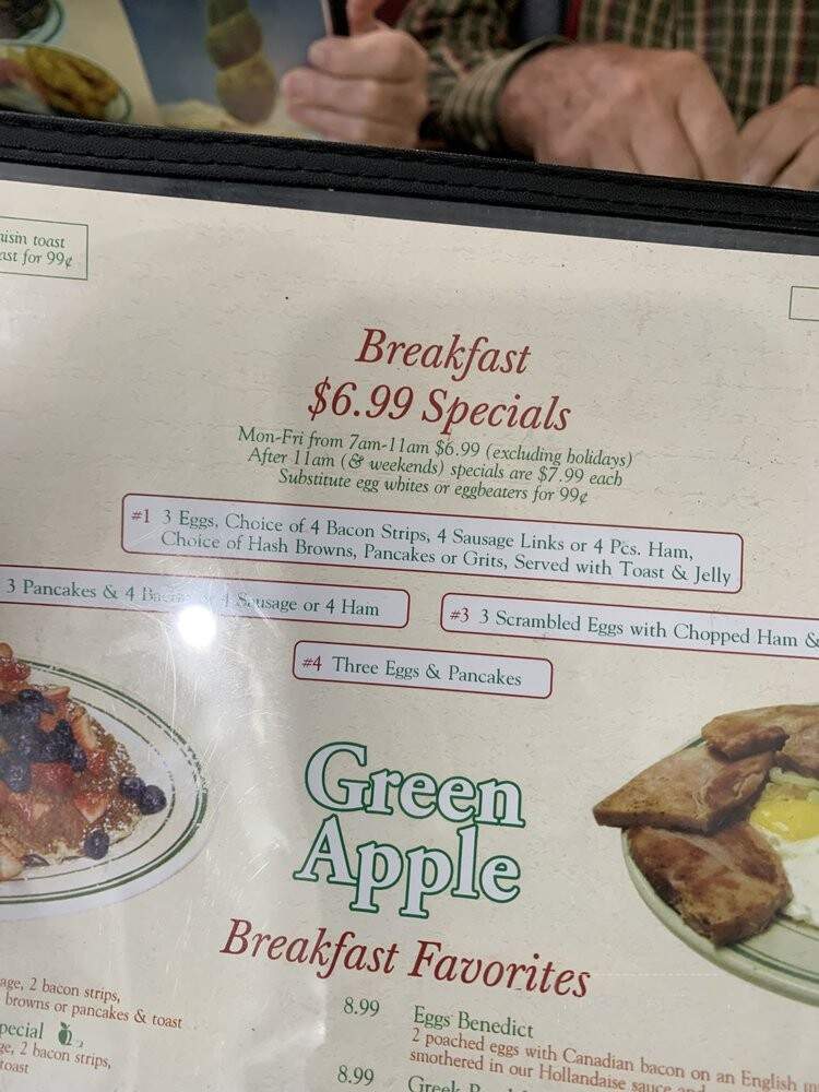 Green Apple Restaurant - Waterford, MI menu_pic