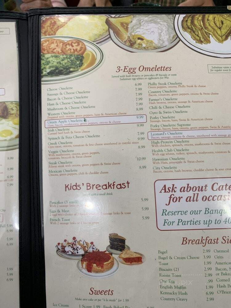 Green Apple Restaurant - Waterford, MI menu_pic