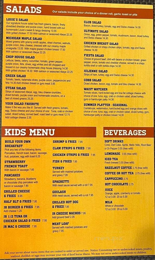 Village Place - Waterford, MI menu_pic