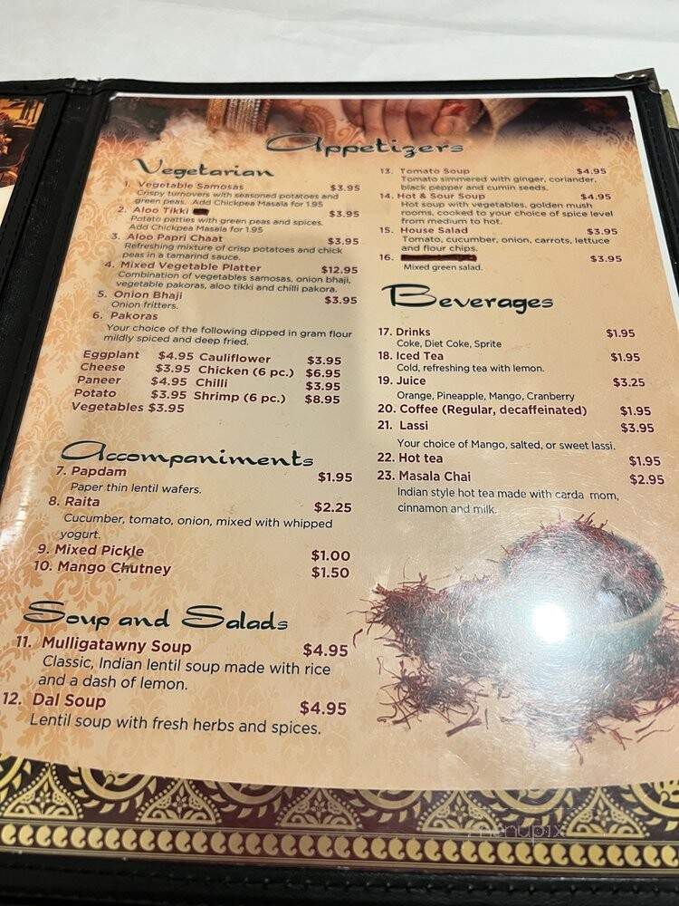 Shallmar Cuisine Of India - Farmington Hills, MI menu_pic