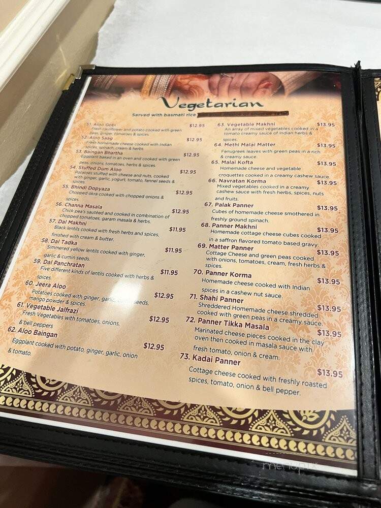 Shallmar Cuisine Of India - Farmington Hills, MI menu_pic