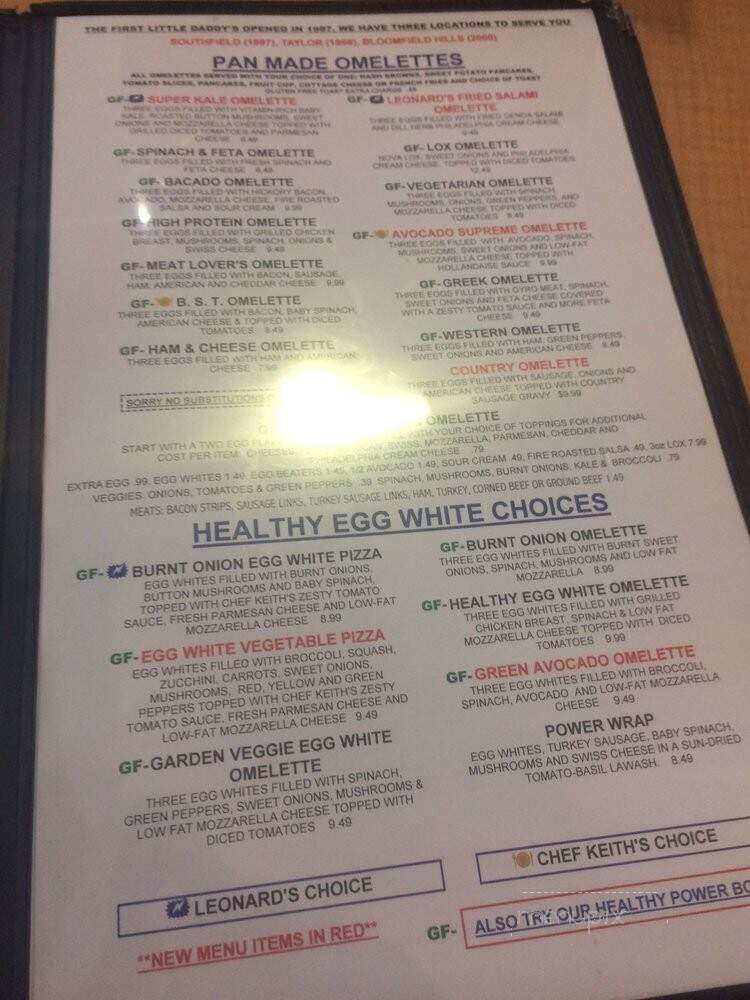 Little Daddy - Farmington Hills, MI menu_pic