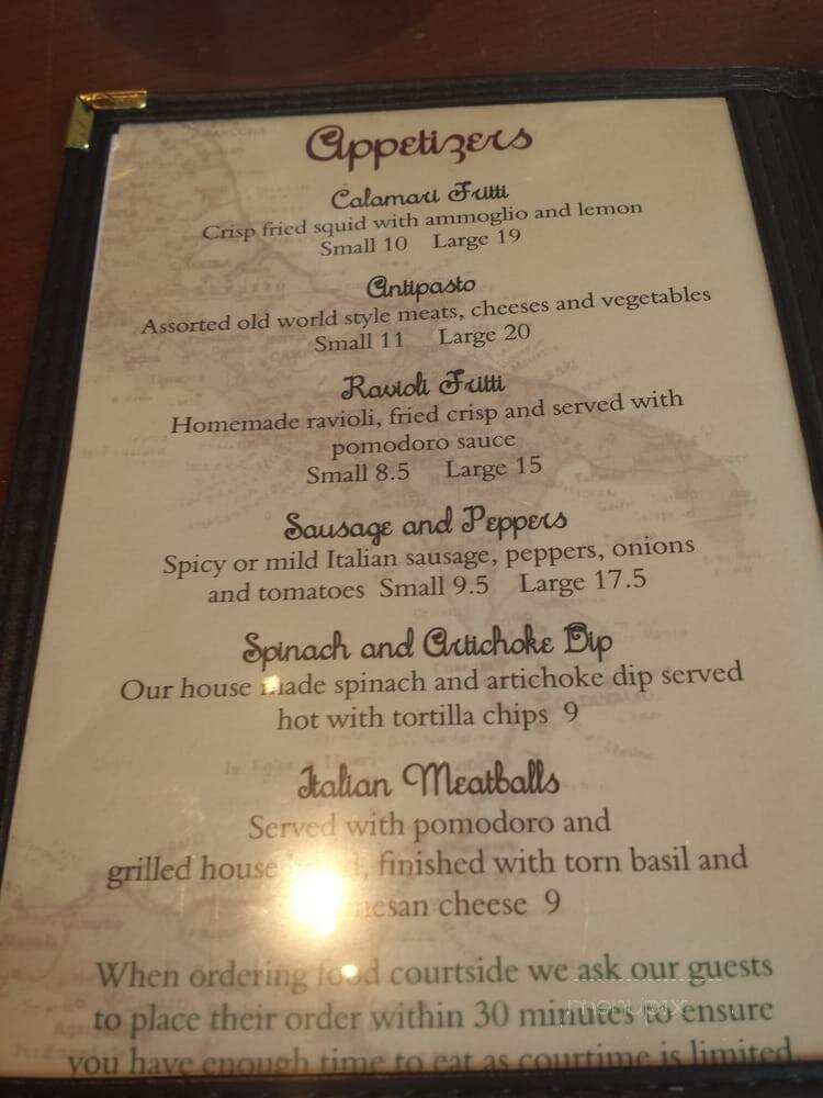 Palazzo Di Bocce - Lake Orion, MI menu_pic