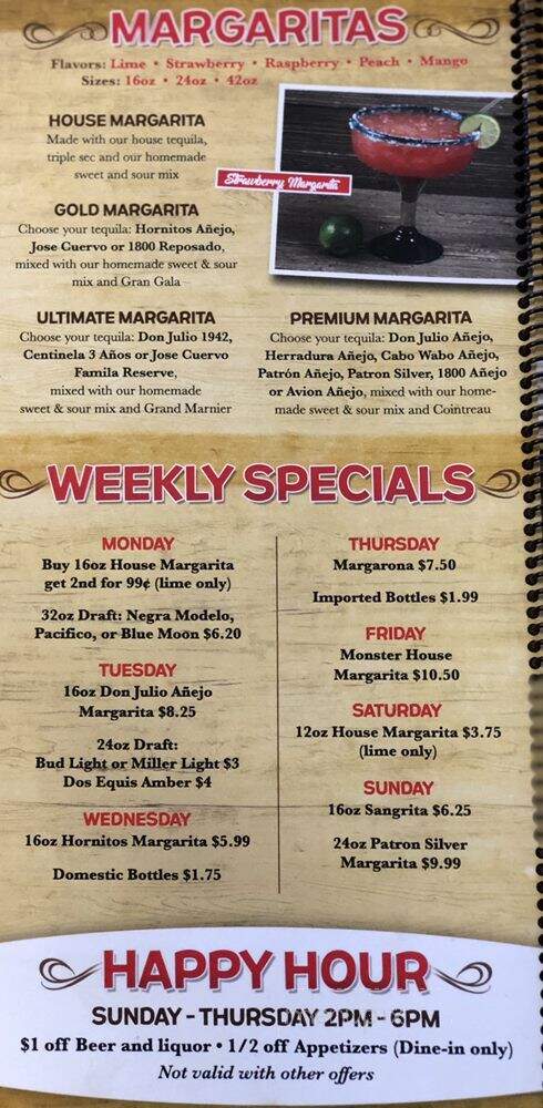 El Potrero Mexican Restaurant - Flint, MI menu_pic