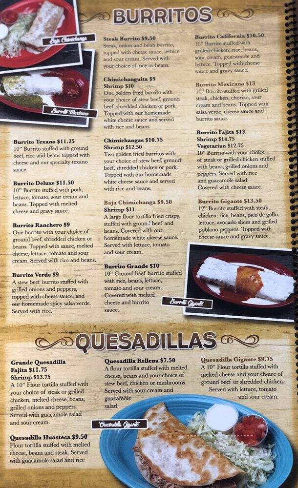 El Potrero Mexican Restaurant - Flint, MI menu_pic