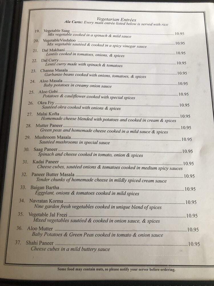 Grill Of India - Flint, MI menu_pic