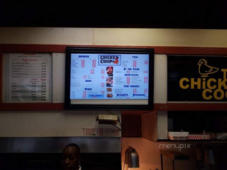 Chicken Coop - Grand Rapids, MI menu_pic