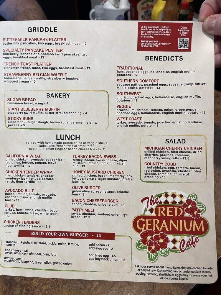 Red Geranium Cafe - Grand Rapids, MI