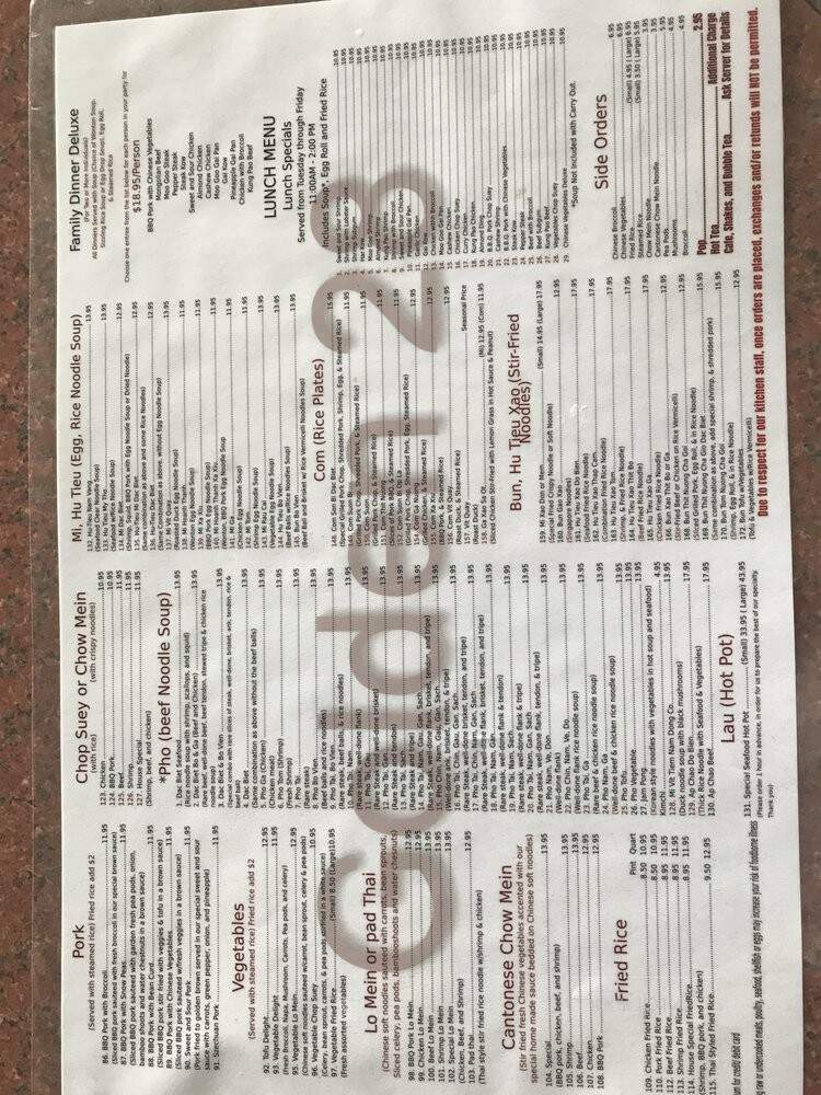 Golden 28 Chinese Vietnamese - Wyoming, MI menu_pic