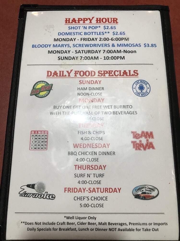 Cheers Good Time Saloons - Grand Rapids, MI menu_pic