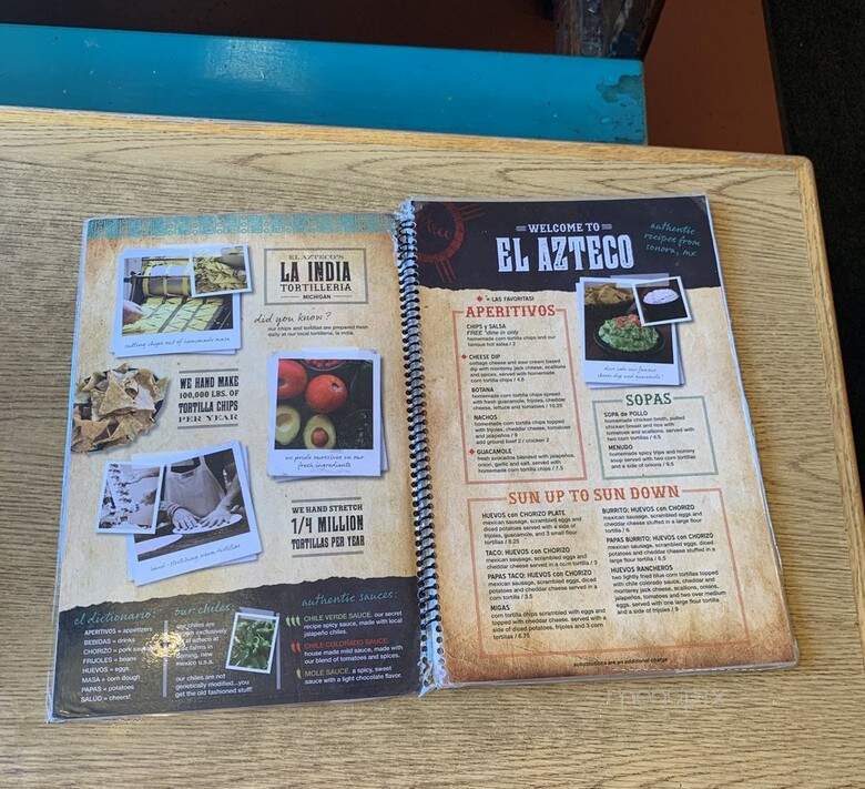 El Azteco - East Lansing, MI menu_pic