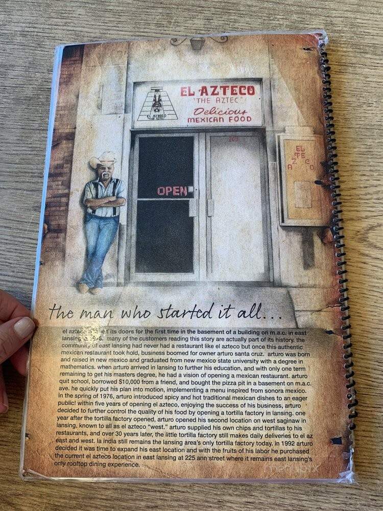 El Azteco - East Lansing, MI menu_pic