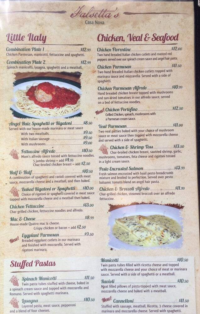 Falsetta's Restaurant & Lounge - Lansing, MI menu_pic