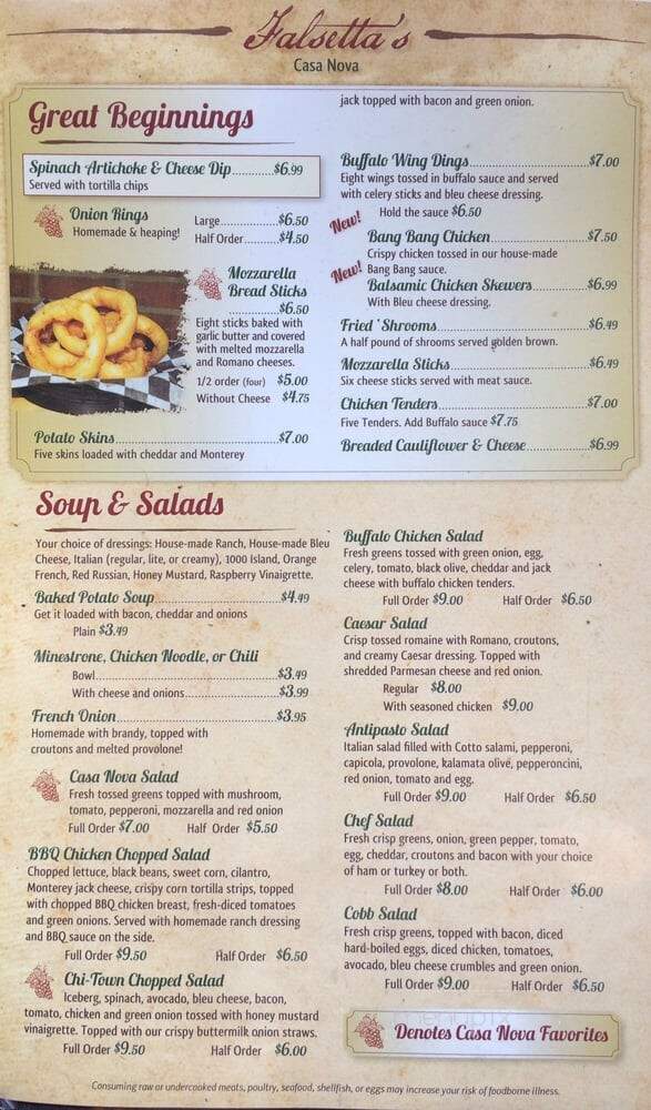 Falsetta's Restaurant & Lounge - Lansing, MI menu_pic