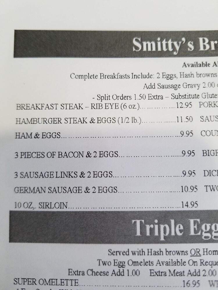 Smitty's Family Restaurant - Drumheller, AB menu_pic