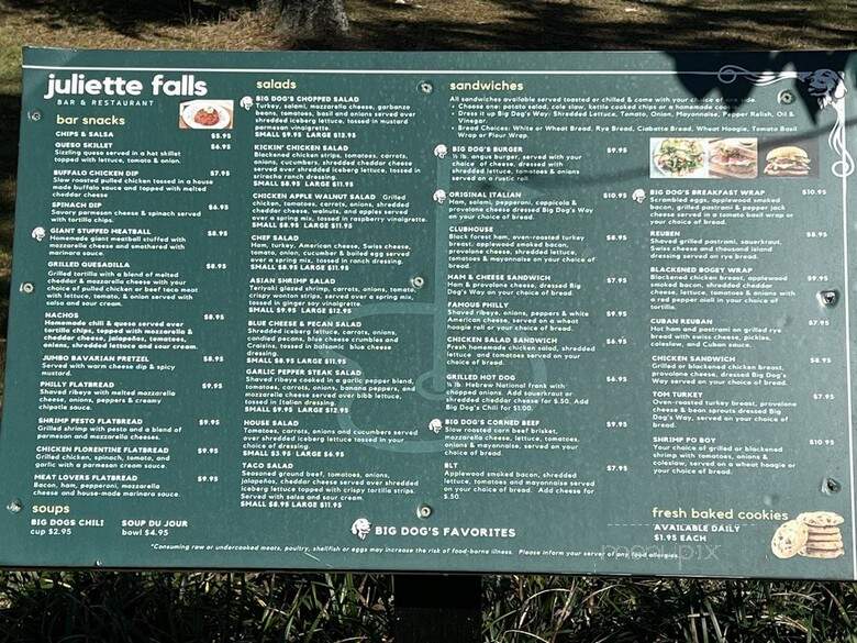 Pine Falls Golf Club - Cartier, ON menu_pic