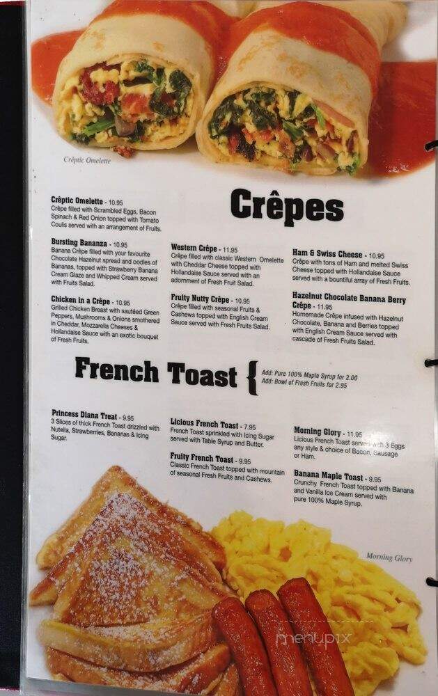 Egglicious Restaurant - Toronto, ON menu_pic