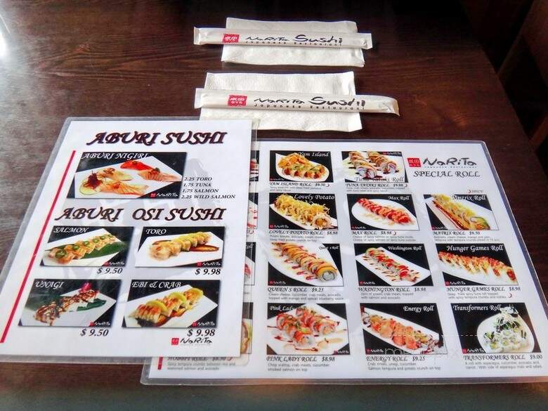 Narita Sushi - Coquitlam, BC menu_pic