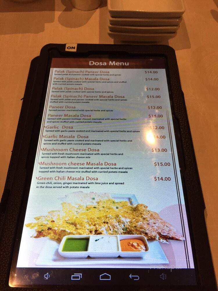 Madras Dosa Hut - Toronto, ON menu_pic