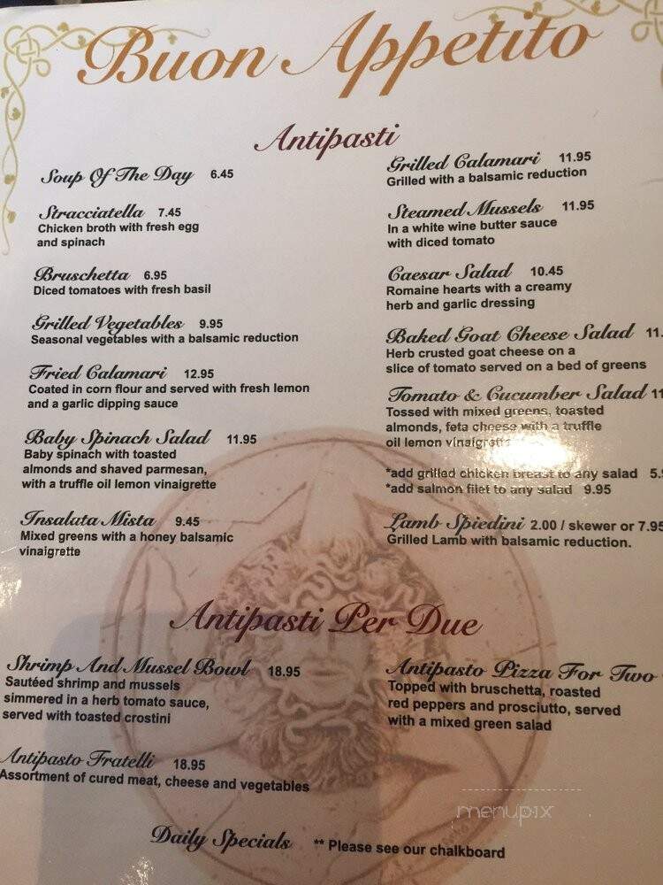 Fratelli Village Pizzeria - Toronto, ON menu_pic
