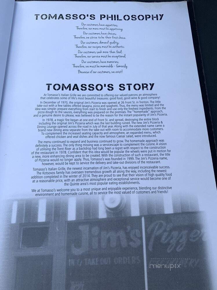 Tomasso's Casual Dining & Jim's Pizzeria - Trenton, ON