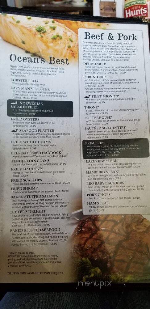 Rossman Lakeview Restaurant & Camping - Rossburn, MB menu_pic