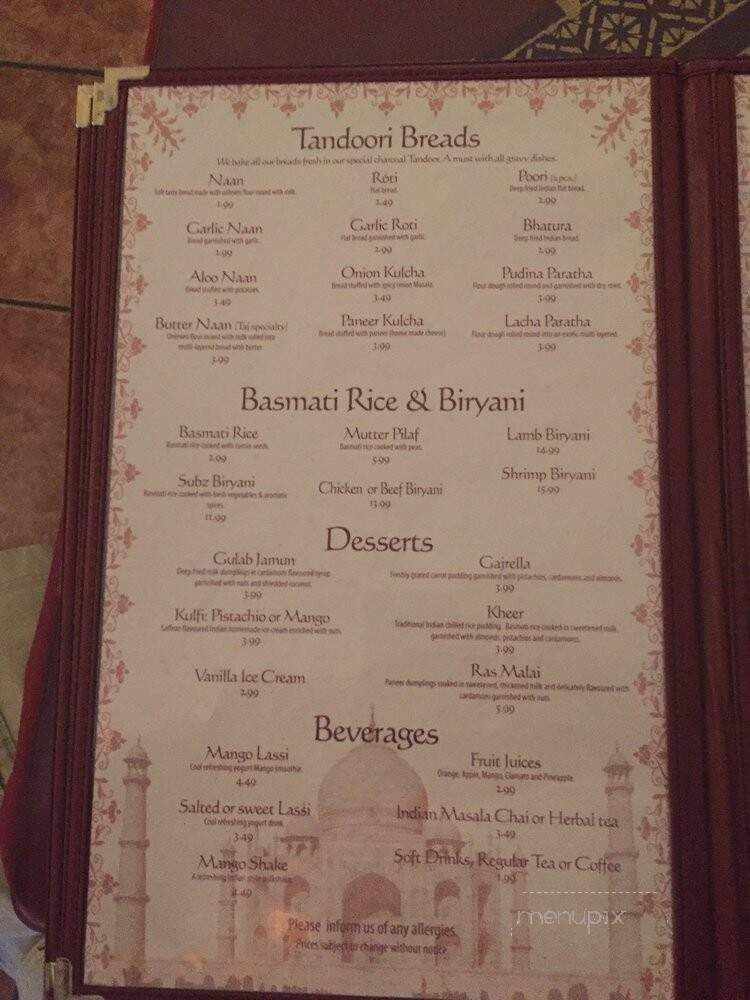 Tajmahal Flavor of India - Moncton, NB