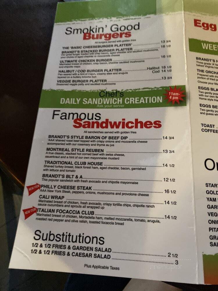 Brandts Creek Neighborhood Pub - Kelowna, BC menu_pic