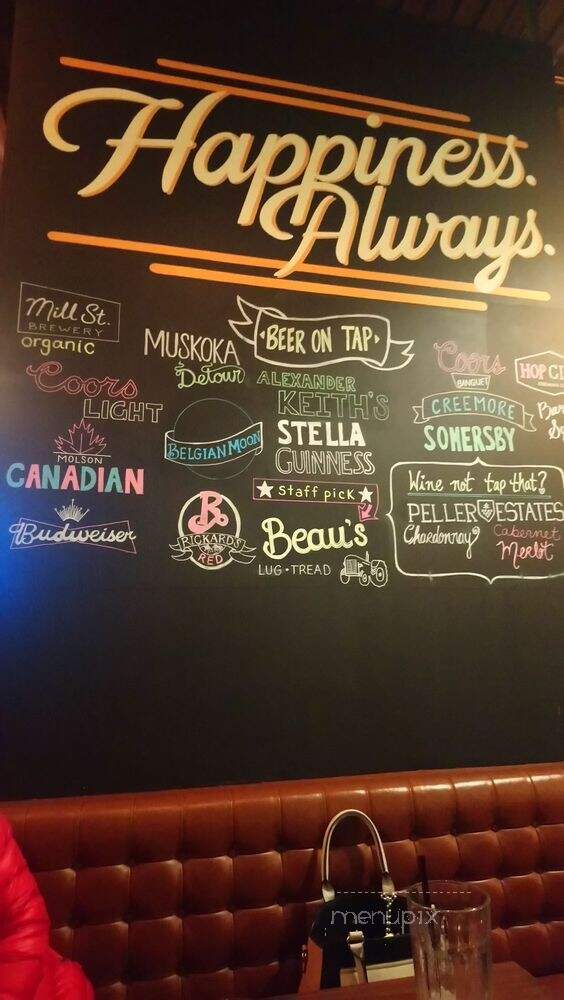 Kelsey's Restaurant Bar & Grill - Toronto, ON menu_pic