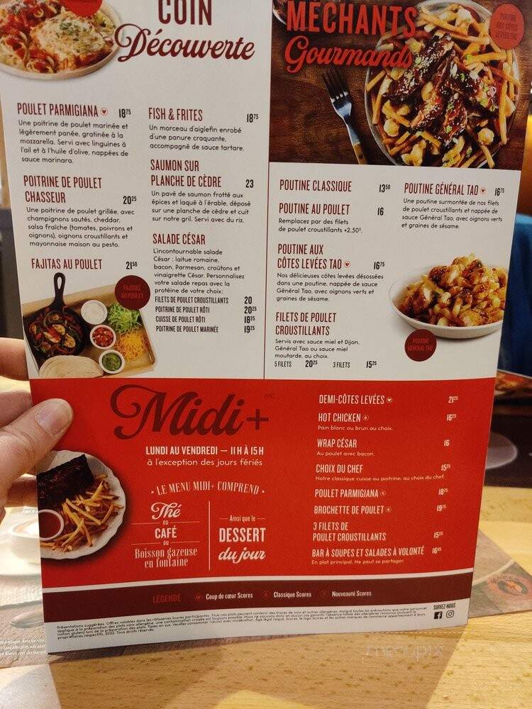 Rotisseries Scores - Laval, QC menu_pic