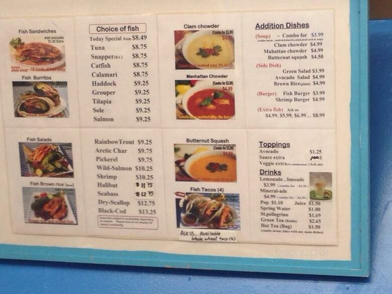 Fish Store - Toronto, ON menu_pic