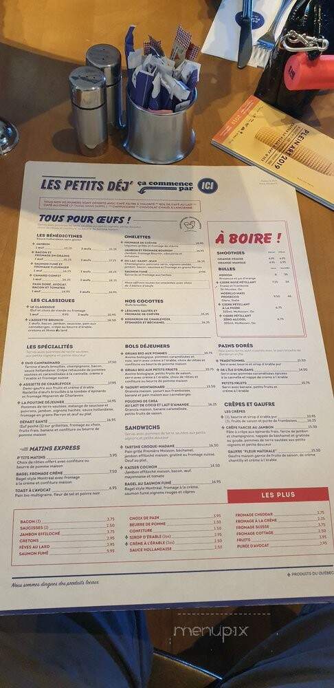 Le Cochon Dingue - Quebec, QC menu_pic