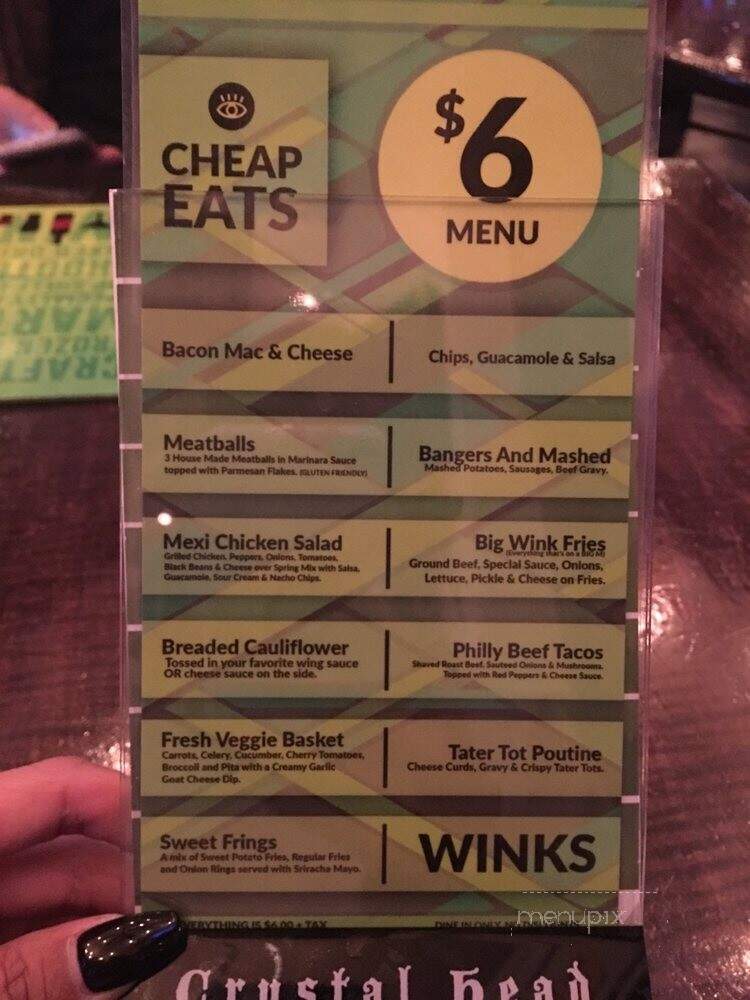 Winks Eatery - London, ON menu_pic