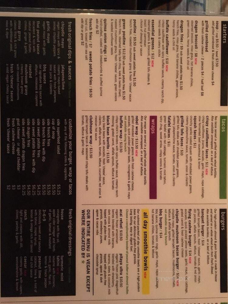 Fresh On Spadina - Toronto, ON menu_pic