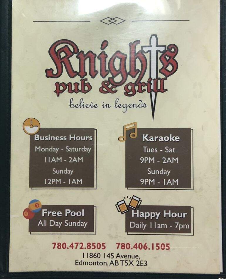 Knights Pub & Grill - Edmonton, AB