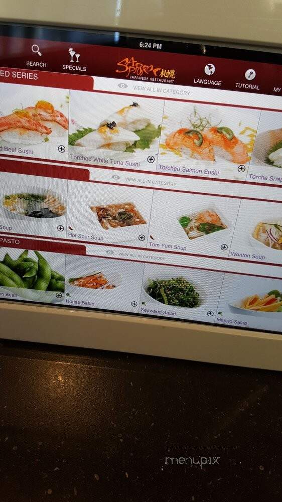 Sapporo Japanese Restaurant - Hamilton, ON menu_pic